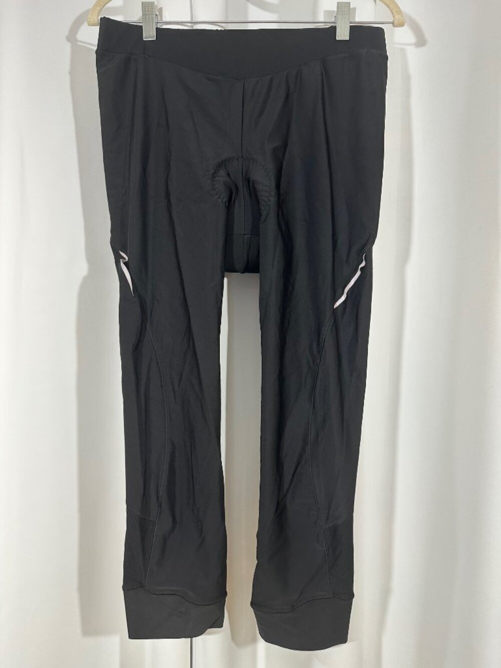 Women's Padded Cycling Leggings Size 2XL Black Bike Tights Athletic
